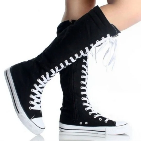 ⚫️  Converse Chuck Taylor All-Star XX Knee High 90/Retro Rear Y2K Shoes Size 9 - Picture 8 of 12